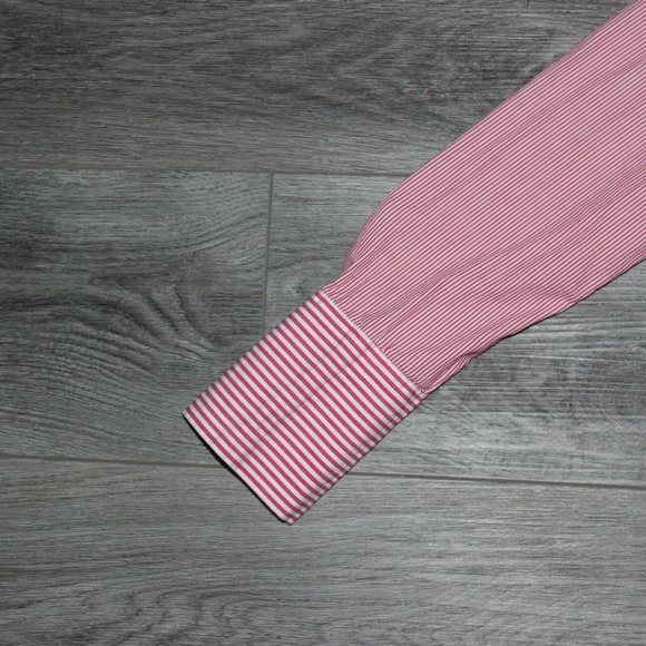 Who What Wear Womens Striped Blouse With Tie Front Top-Pink-Size XS-GUC - Picture 5 of 6